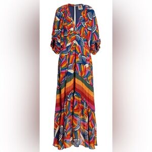 Farm Rio Women's Colorful Patterned Dress